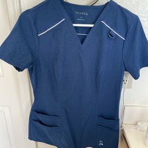 Jaanuu Small Heather Navy Scrubs Set